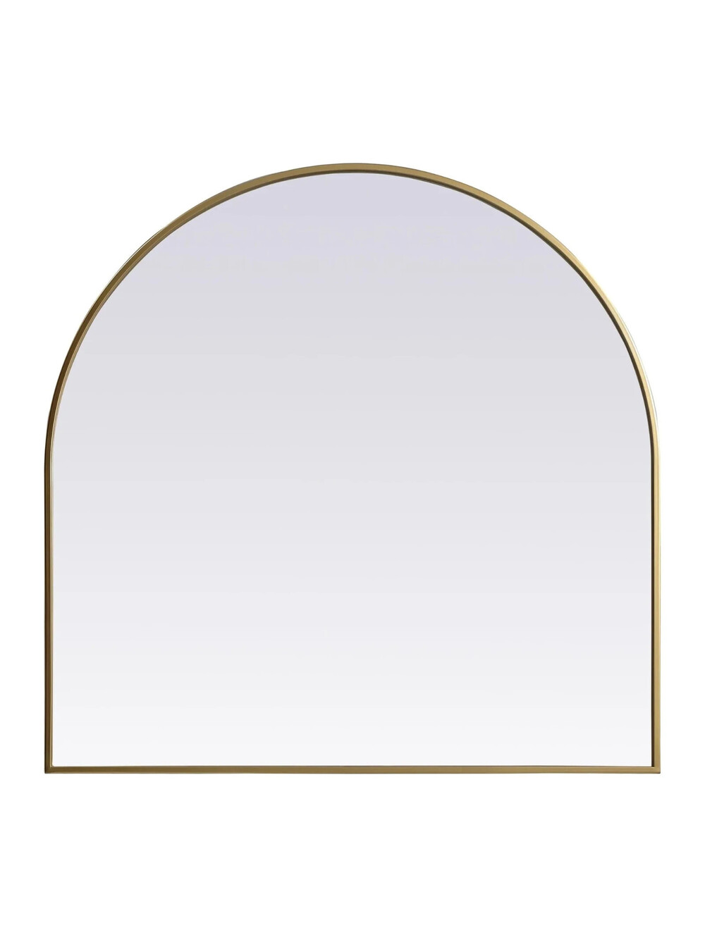 Elegant Lighting Arched Gold Frame Mirror 36" x 36" MR1A3636BRS